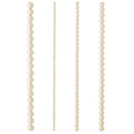 12 Pack: Light Pink Matte Glass Pearl Round Beads by Bead Landing™